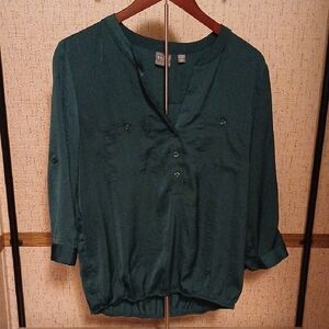 Chic Teal Women's Blouse